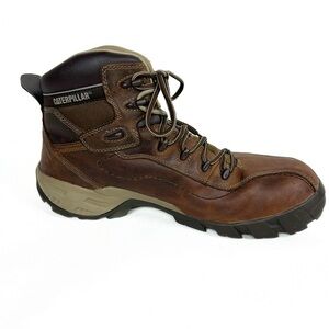 Caterpillar T901 Genuine Leather Composite Toe Brown Slip Resistant Workboots